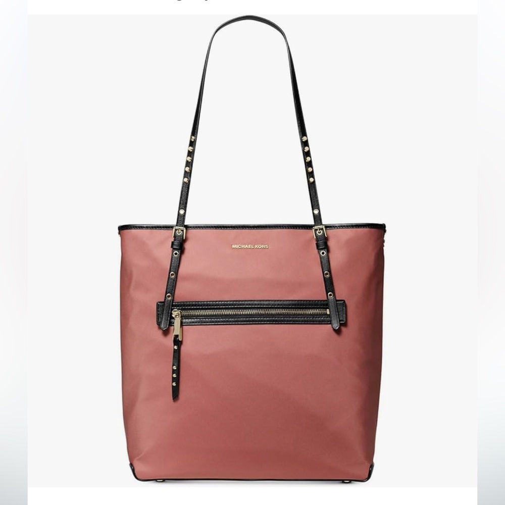 Michael Kors Leila Large Nylon Tote (Rose)